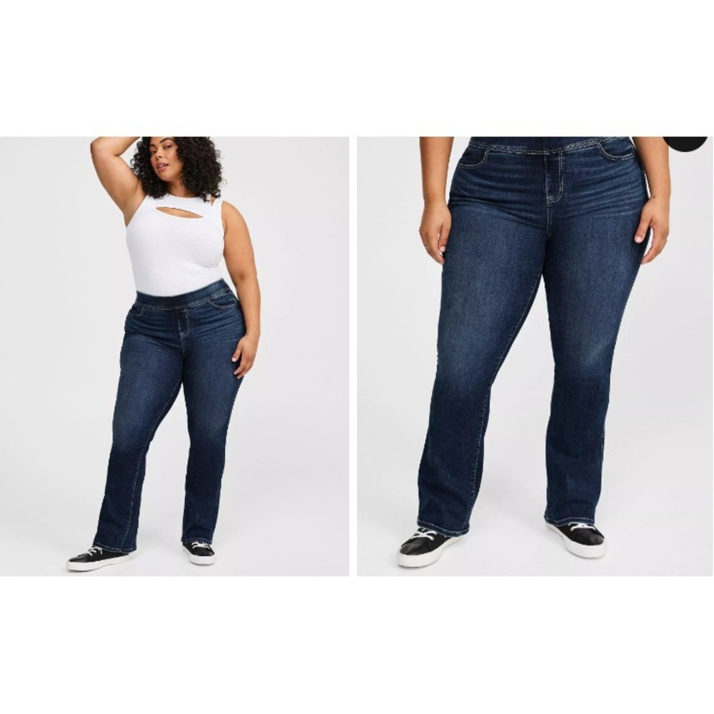 Torrid Lean Jean High-Rise‎ Slim Boot Jean 2S Blue Dark Wash